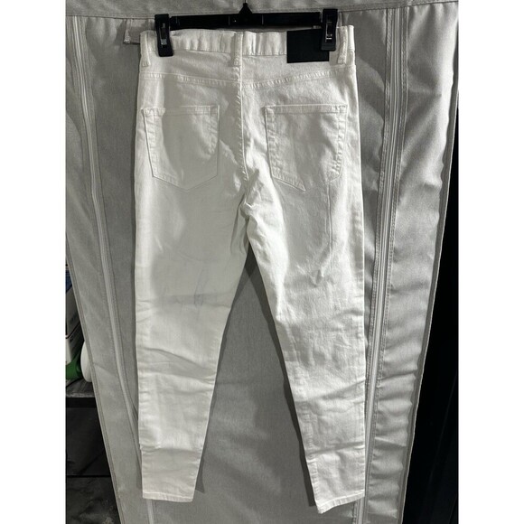 French Connection White Skinny Jeans Size 6 Mid Rise Pockets - Picture 5 of 6